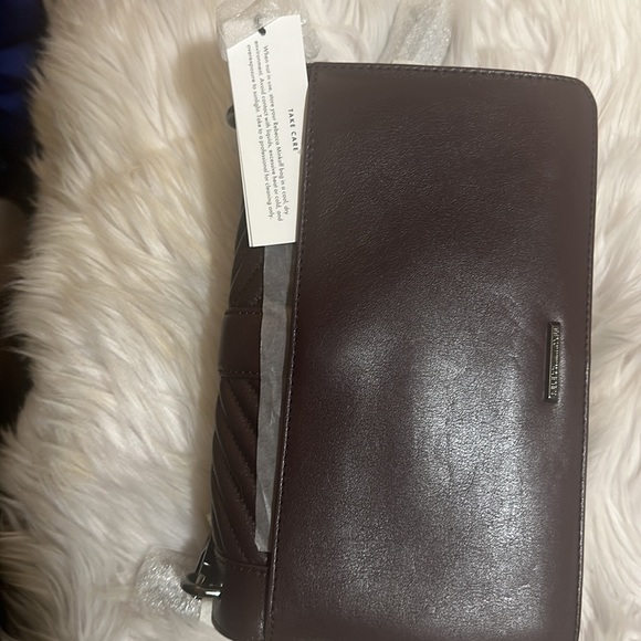 Rebecca Minkoff Chevron Quilted Love
Crossbody with Chain Inset | Currant NWT - Picture 14 of 15